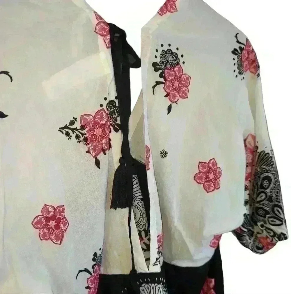NWT Swimsuits For All Floral Cotton Cover-Up Dress - Picture 4 of 7